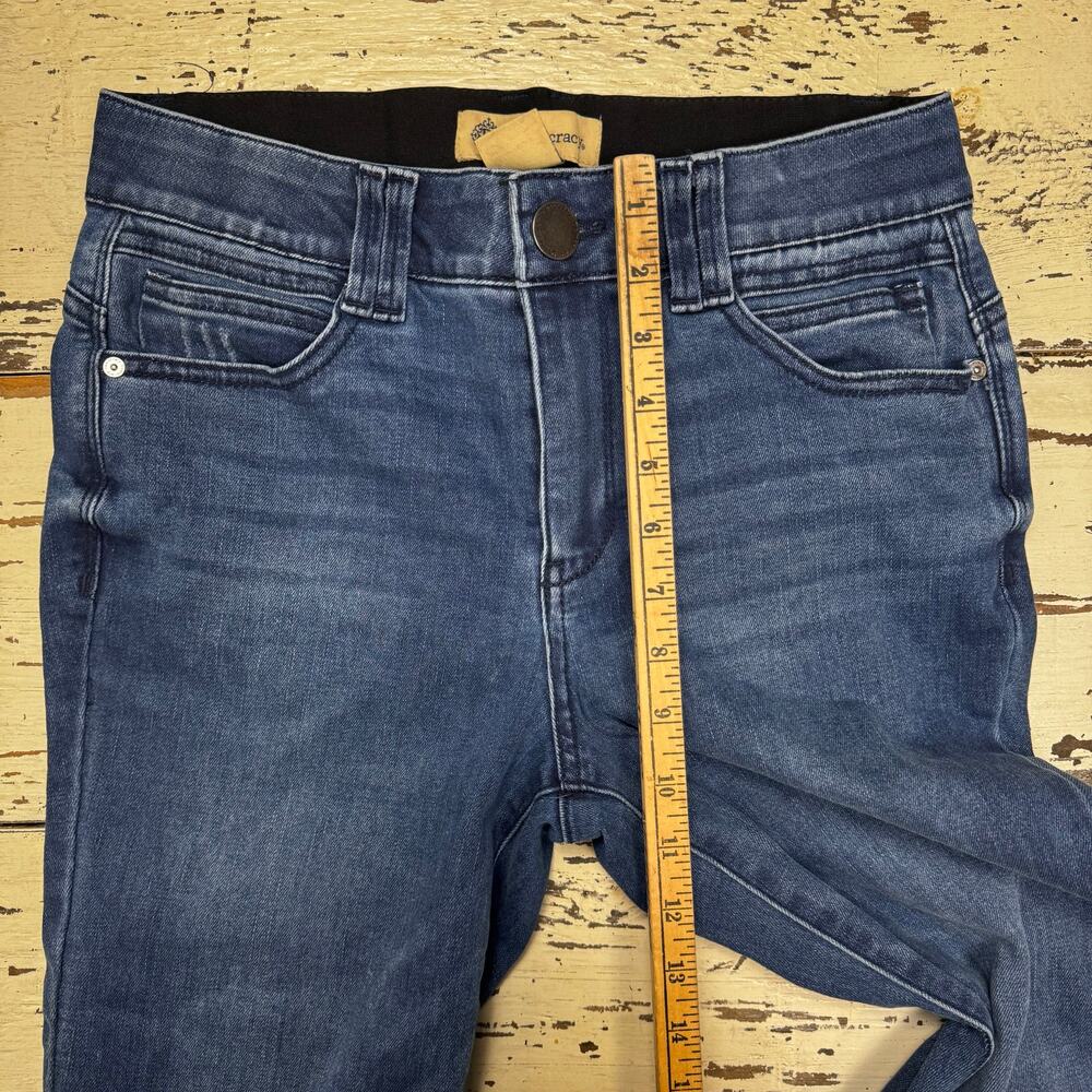 Democracy Ab Technology Jeans Women's Size 6 Mid-Rise Slim Straight Raw Hem - Picture 5 of 10